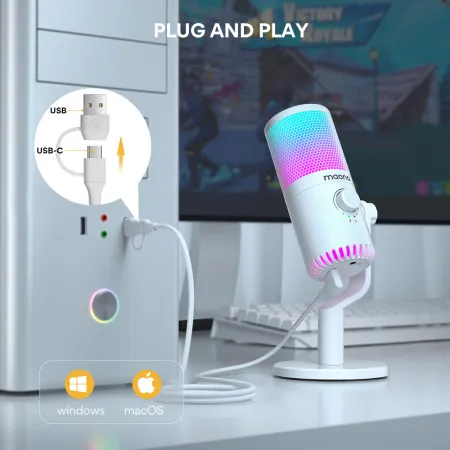 Купить Maono DM30RGB (pink) по выгодной цене в Москве