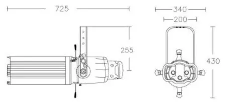 Купить XLine Light D PROFILE LIGHT 19° (BLK) по выгодной цене в Москве